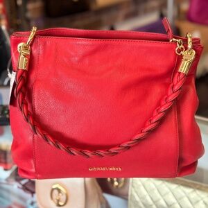 Pre Owned Michael Kors Single Braided Strap Hobo Hand Bag Clutch